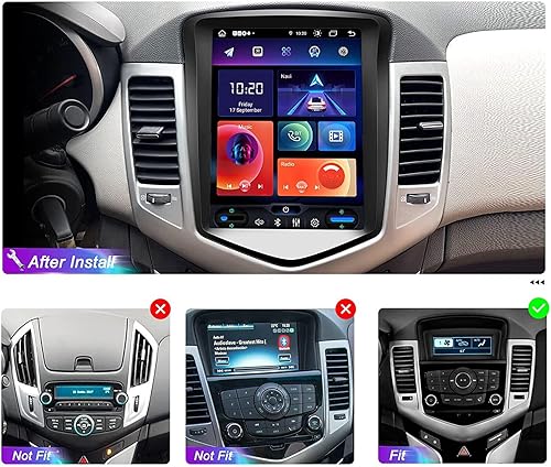 Miniatura 3 de Android 13.0 Estéreo de coche doble DIN para Chevy Cruze 2009-2015 9.7 pulgadas HD pantalla táctil audio multimedia receptor con Carplay Android