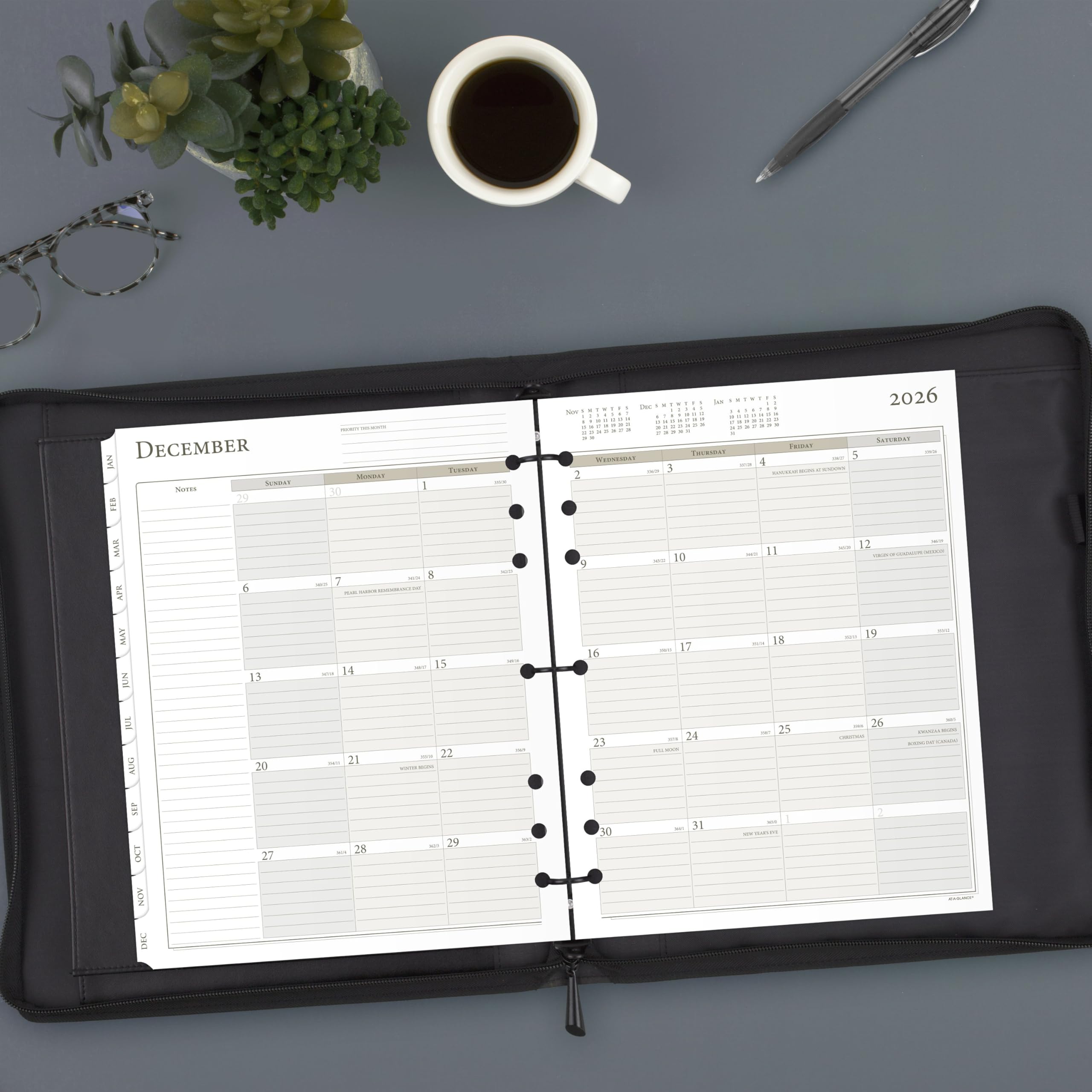 2026 Daily Planner With Times: One Page Per Day | Large Size 8.5 X 11 - View #4