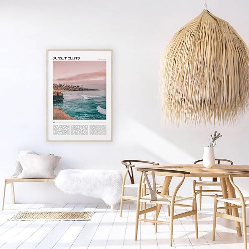 Miniatura 5 de Póster de viaje de Sunset Cliffs, arte de pared de acantilados al atardecer, impresión de póster de acantilados al atardecer, foto de acantilados al