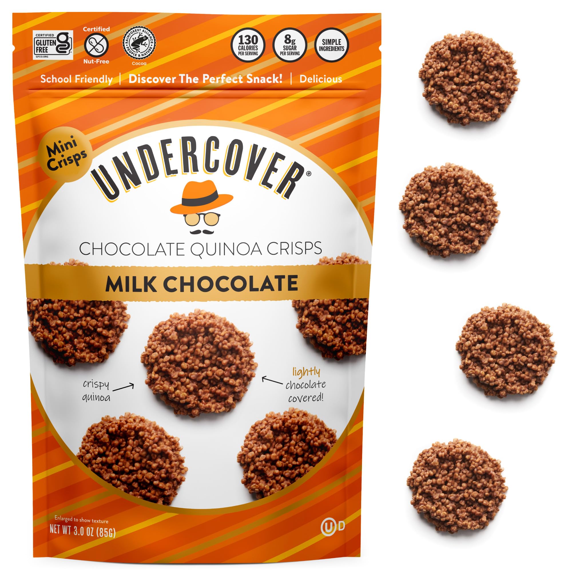 Individually Wrapped Milk Chocolate Quinoa Crisp, 3 oz