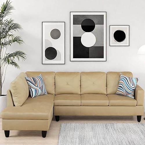 Miniatura 17 de Sofá modular en forma de L, sofá modular con diván, modernos sofás modulares, muebles para sala de estar, apartamento, oficina, dormitorio, color