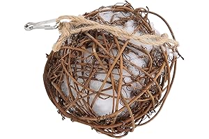 Wild Bird's Dream: Nesting Rattan Ball Toy for Wildlife Happiness