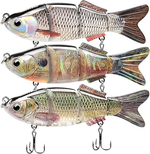 Miniatura 28 de TRUSCEND Easy Catch Swimmax with BKK Hooks, Magic Noisy Wiggling and Vibrating Actions for More Bites, Lifelike Fishing Lures for Bass Trout Walleye