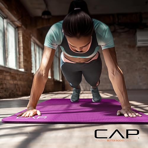 Miniatura 6 de CAP Barbell - Tapete de yoga de alta densidad de 1.27 cm con correa, varias opciones
