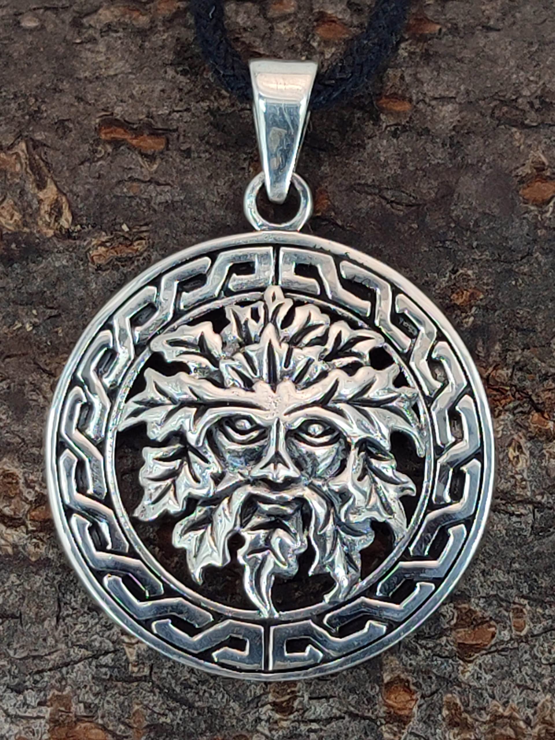 Kiss of Leather Anhänger Grüner Mann aus 925 Sterling Silber Nr. 361