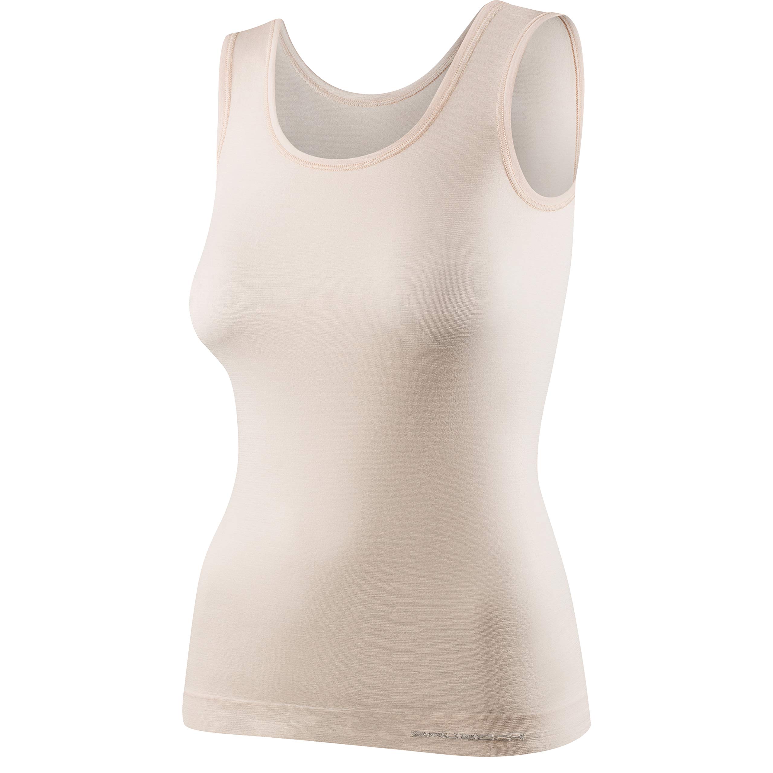 BRUBECK Damski tank top | bez rękawów | oddychający | sportowy | podkoszulek funkcyjny | górna część | 41% wełna z merynosów | TA10170