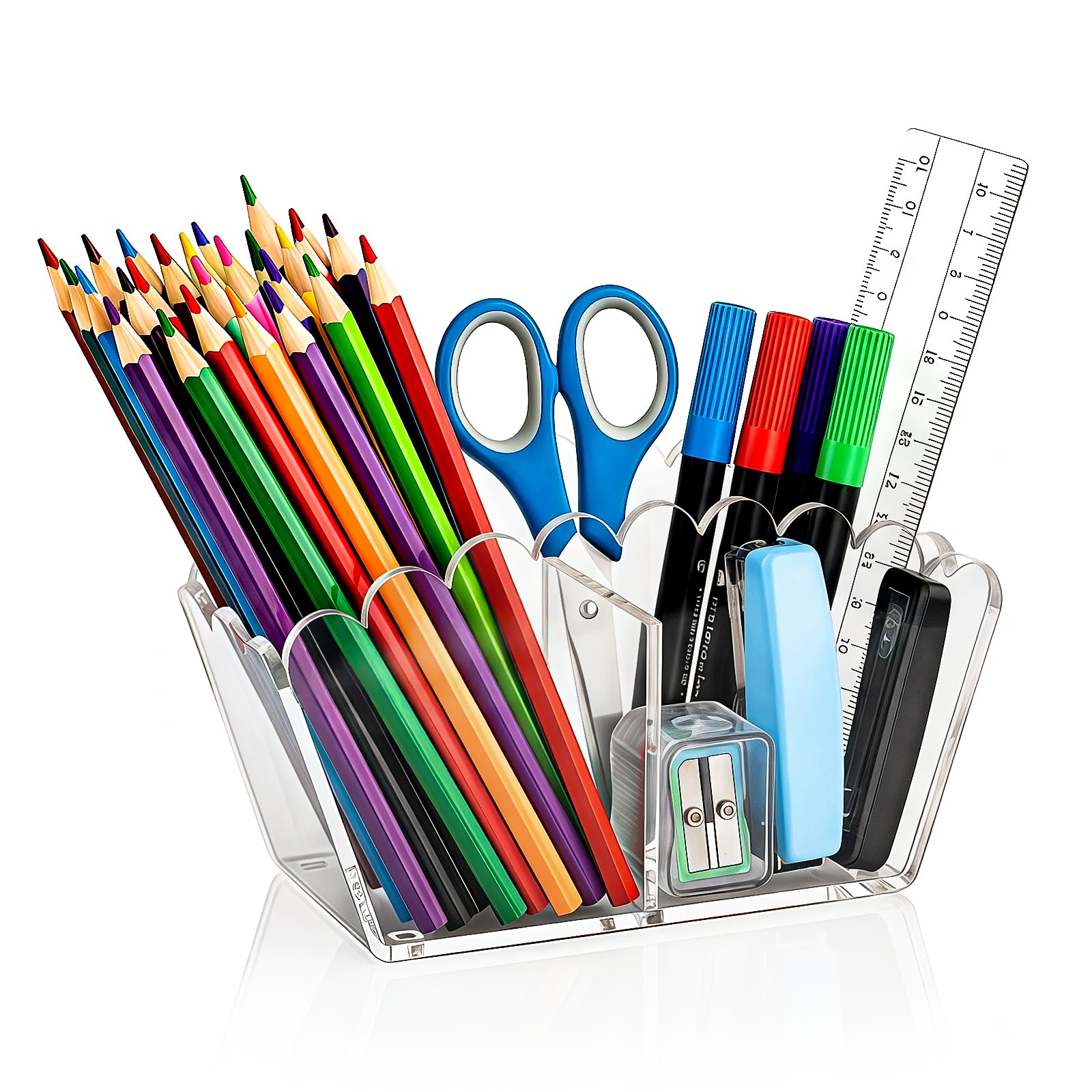 Novacrylion Scalloped Desk Caddy