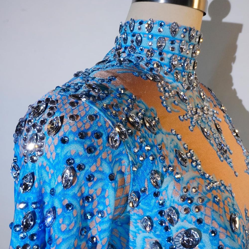 Amazon.com: Yoyomomozi Fashion Rhinestone Bodysuit pink red Yellow