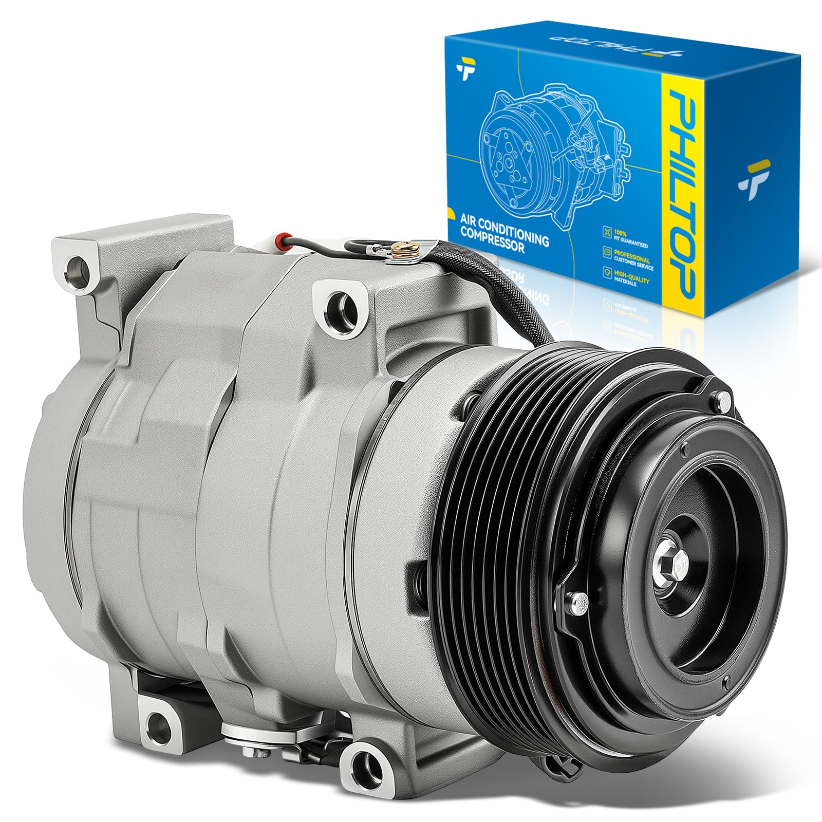 PHILTOP NEW AC Compressor for Tundra 2007-2014 4.0L, 4Runner 2010-2021