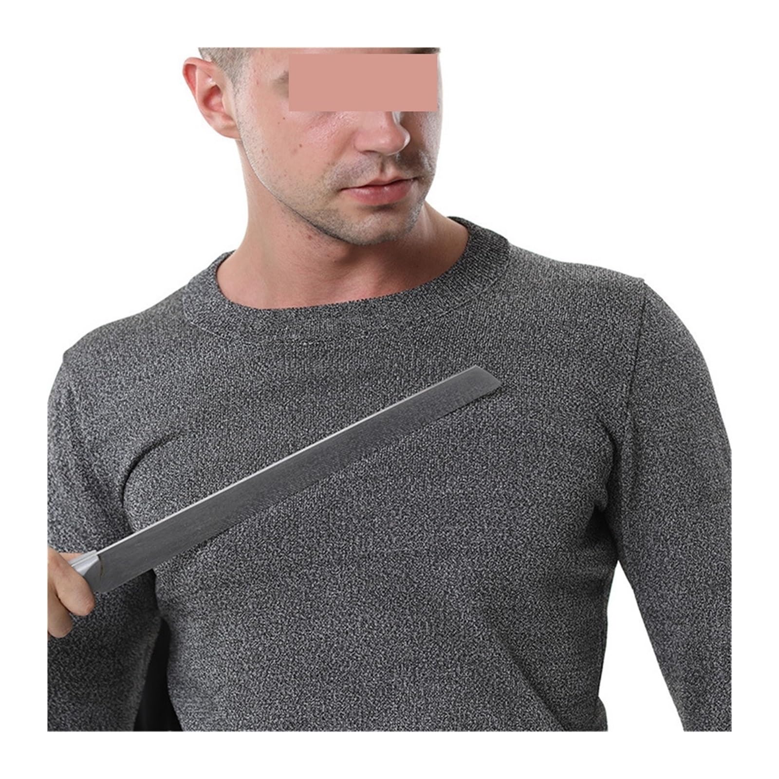 Rękawice robocze odporne na przecięcie, Samoobrona Anti-stab Anti Cut odzież t-shirty taktyczne męskie odporne na przekłucia ochroniarz koszula policja biznesmeni topy(S)