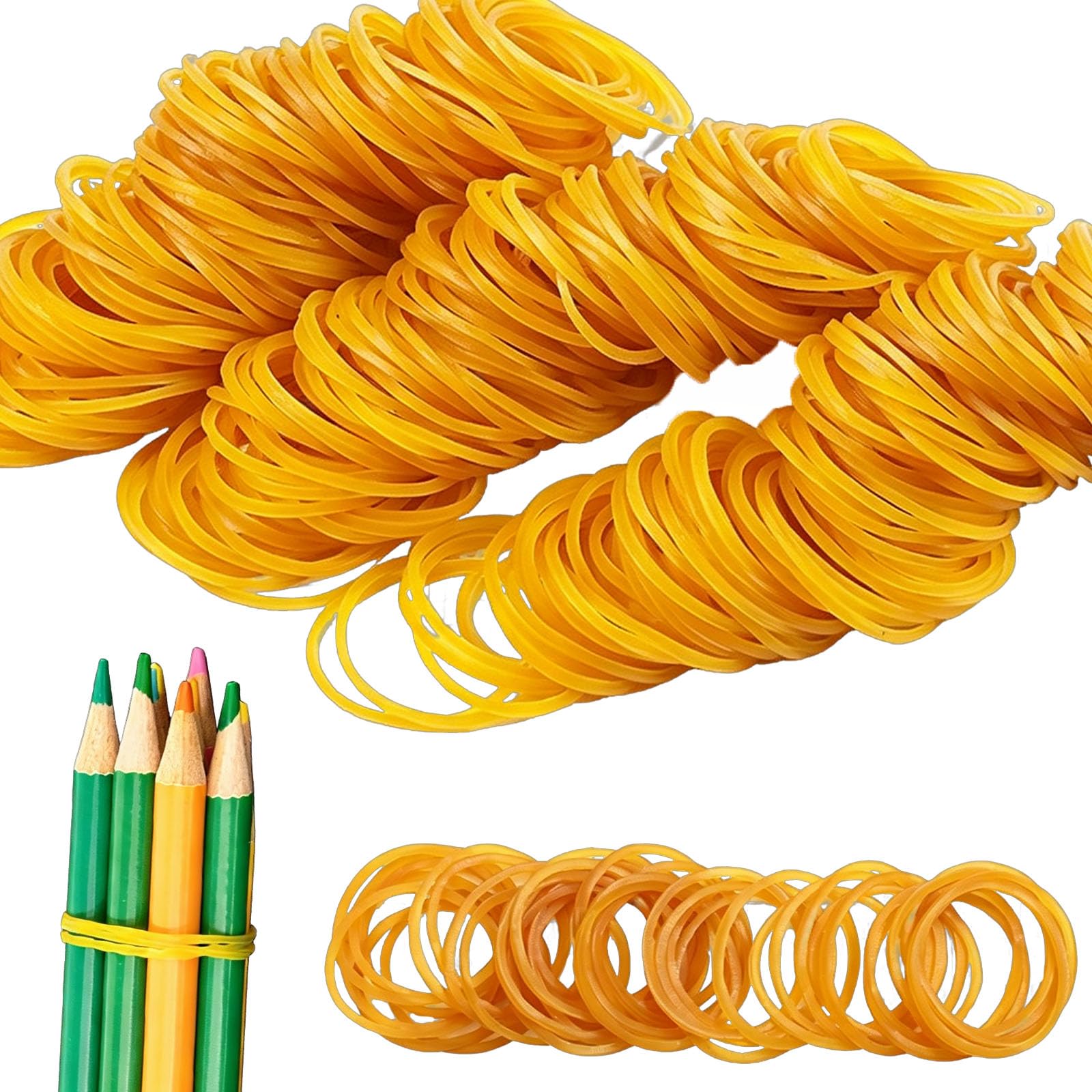 Gomas elásticas naturales de 500 g, 25 x 3 mm, para uso doméstico