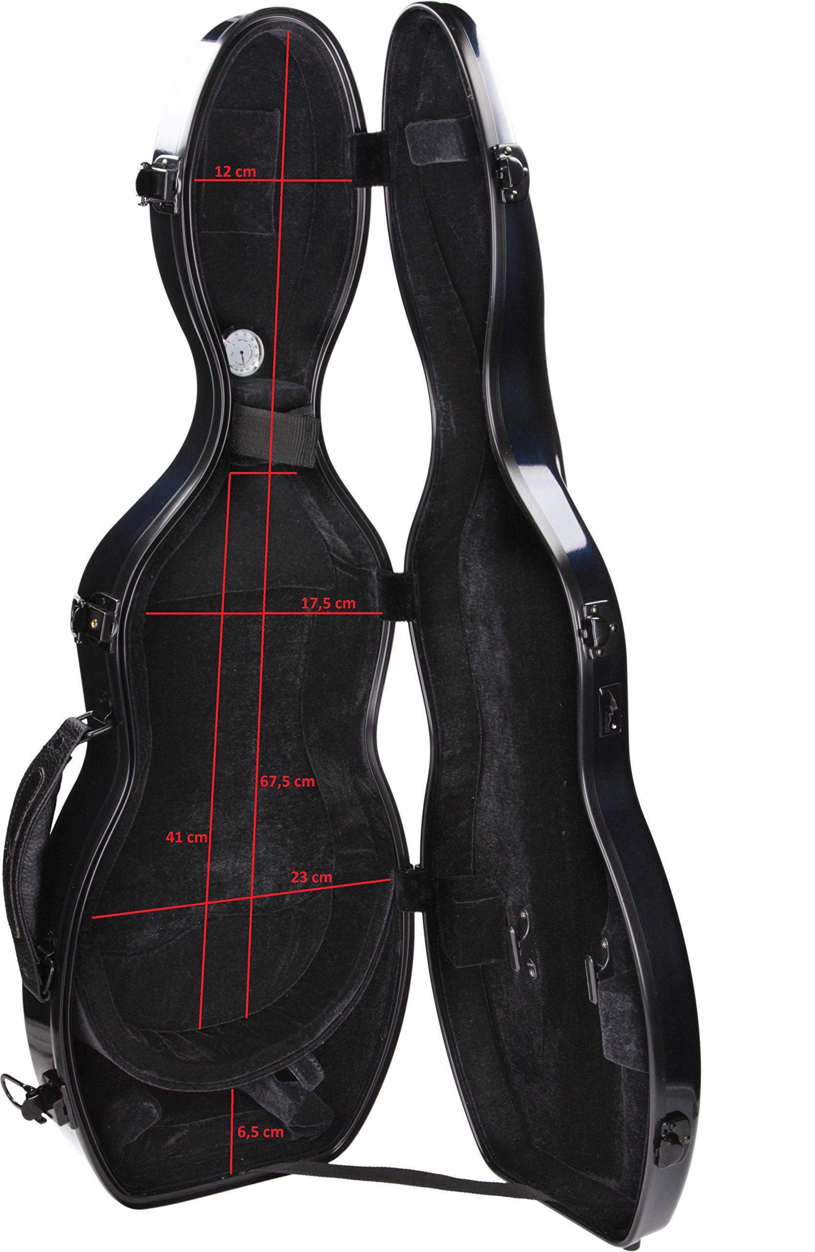 Custodia per violino Fiberglass Ultra Light 4/4 blu marino M-Case