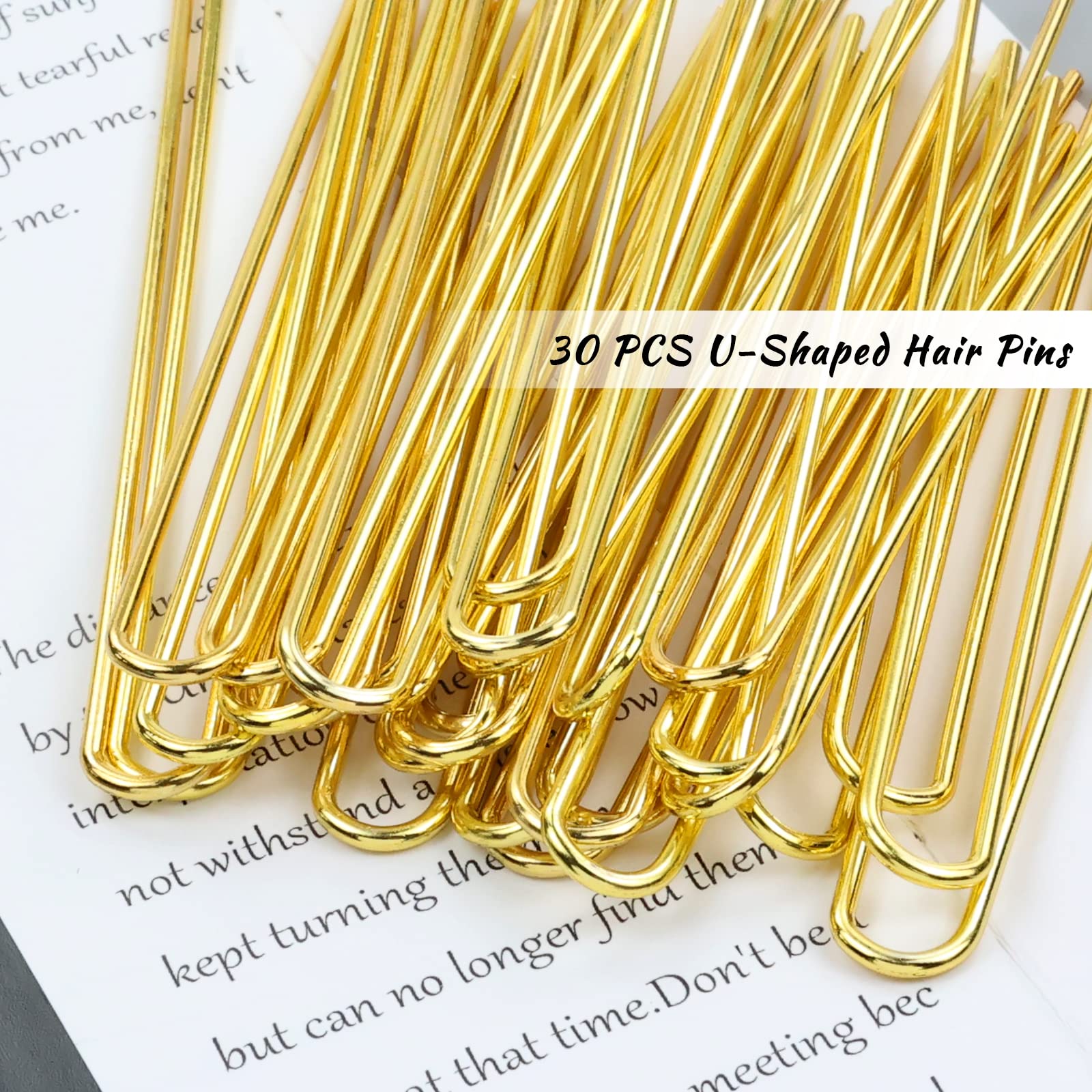 Amazon.com : Lawie 30 Pack 4 Inch Silver Gold U Shaped Hair Pins