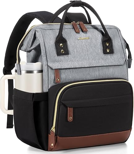 Miniatura 43 de LOVEVOOK - Mochila para laptop para mujer, mochila de trabajo de 17 pulgadas, con puerto USB, bolso de mano grande para doctoras, enfermeras y verde