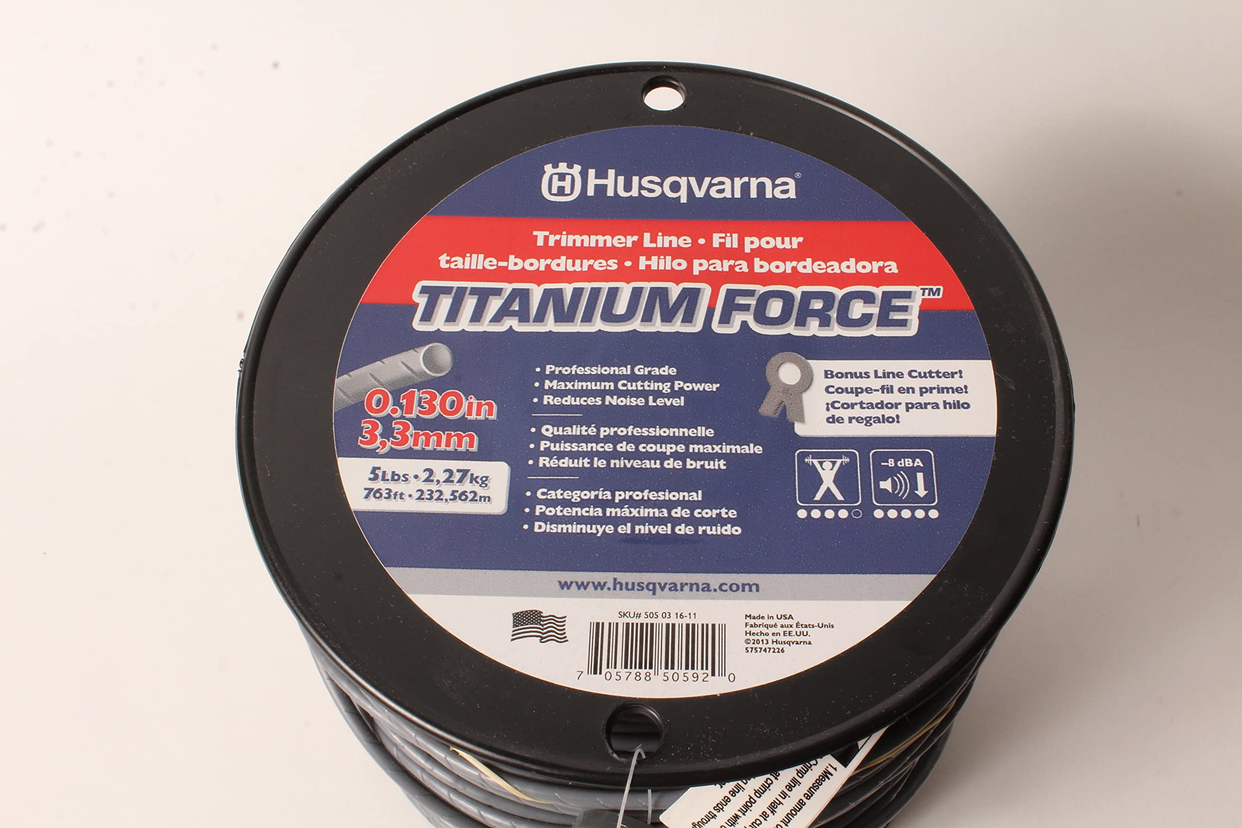 Husqvarna .130/5# Titanium Force Trimmer Line Part # 505031611