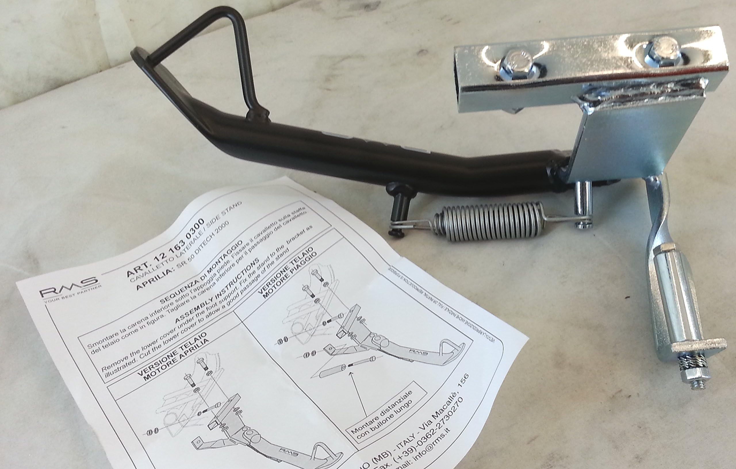 cavalletto laterale COMPATIBILE CON APRILIA SR50-2000 unificato motore ART.121630300