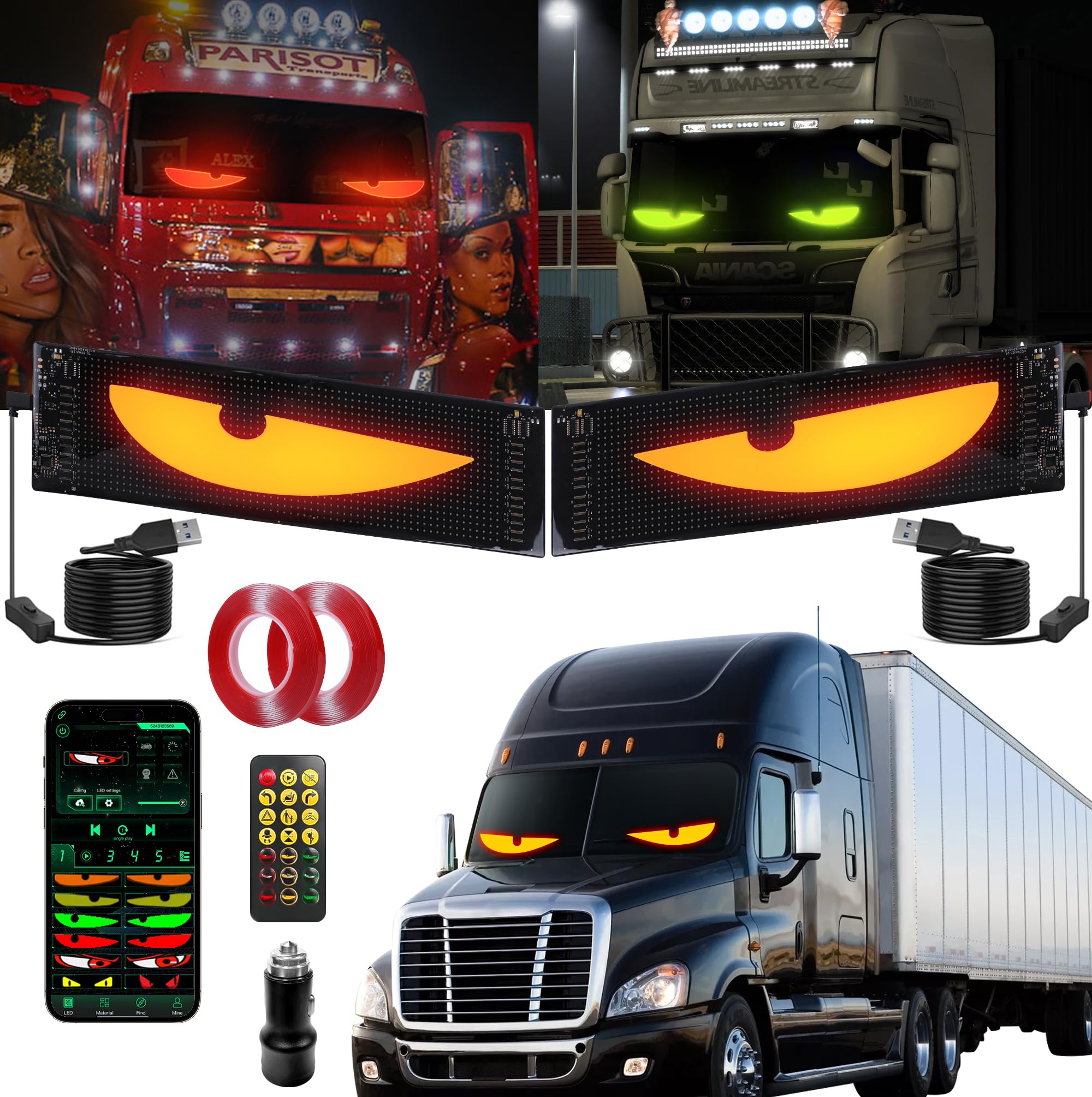 Amazon.com: Sachie 2PC 5800 Lux High-Brightness Devil Eyes LED