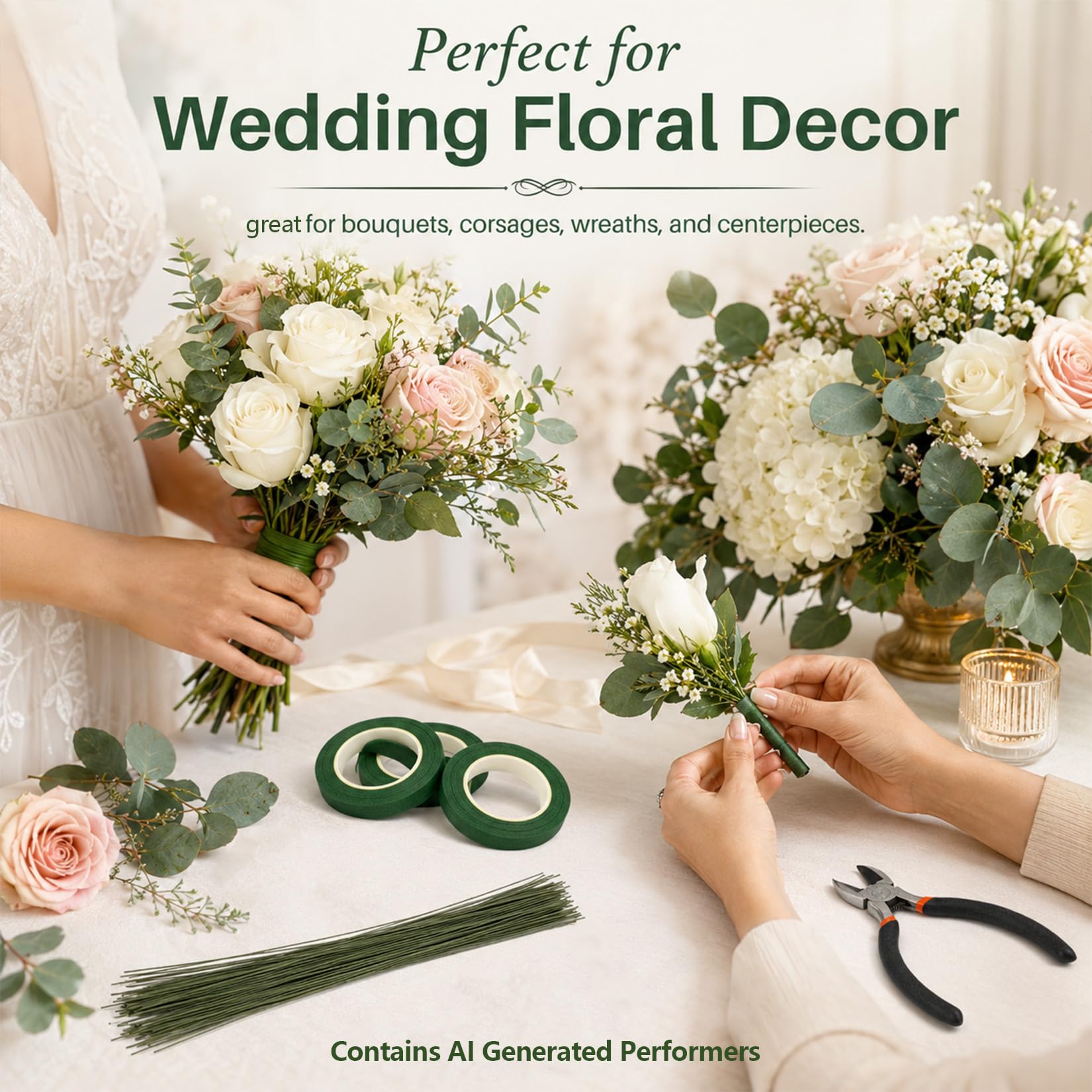 Floral Tape & Wire Set - Beginner Floral Crafts -5