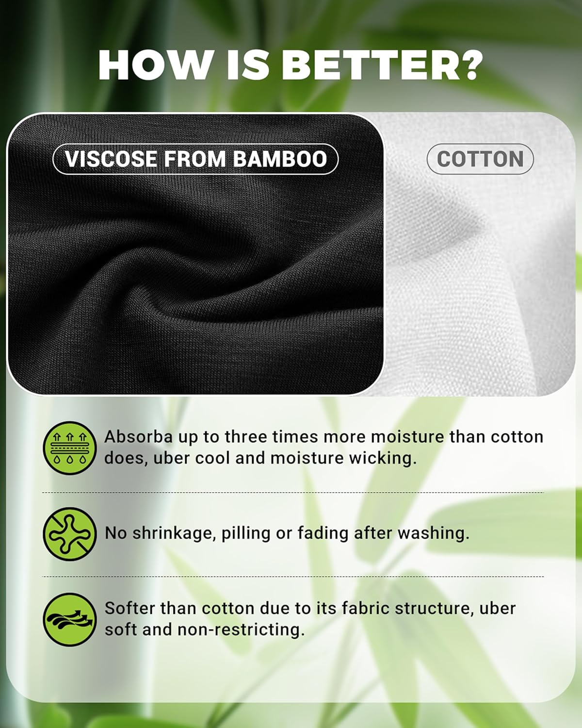 BAMBOO COOL Womens Underwear, Moisture-Wicking Briefs, Soft and Breathable Panties, Mid Waist, 5-Pack - Image 4