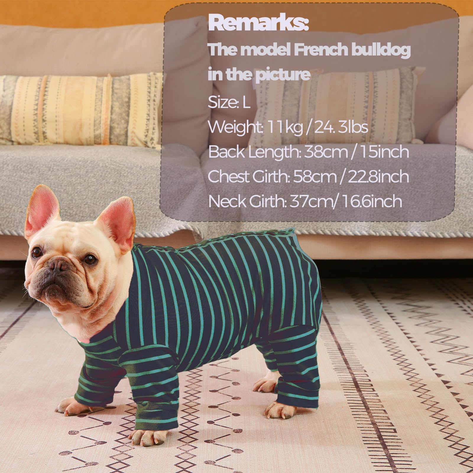 AOKAZI Dog Surgery Recovery Suit, Puppy Cat Onesie for Shedding Skin Disease Wound Protection, Medical Pet Surgical Suit w/Long Sleeve, Dog Pajamas (Blue,XX-Small)