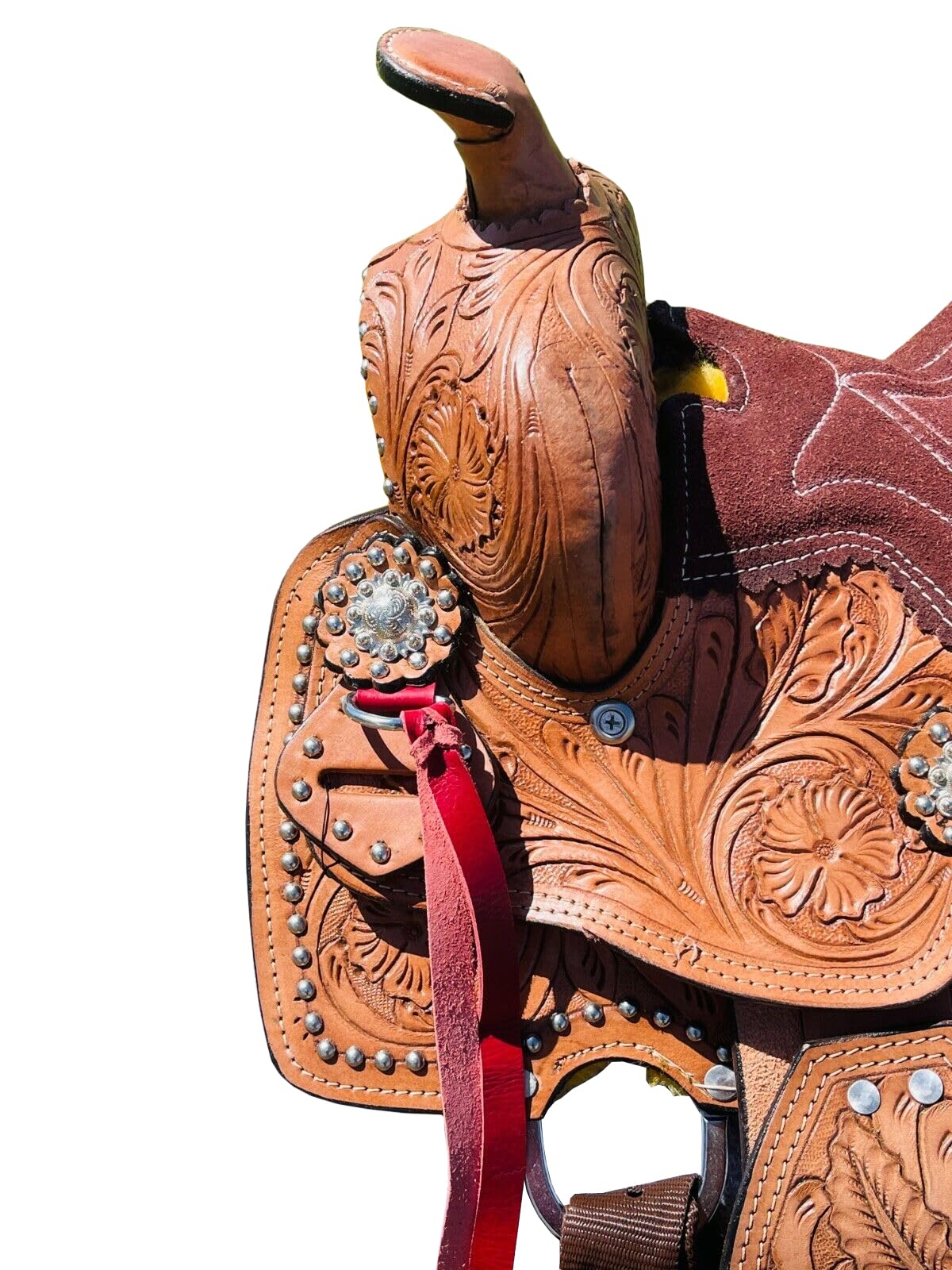 Selle Western Miniature En Cuir Véritable Marron 5 Cm 4 Selle Western