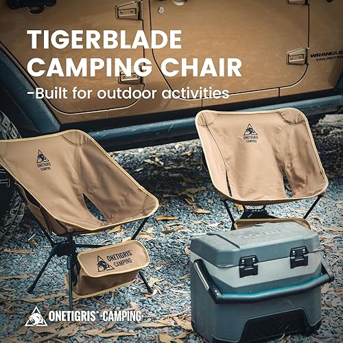 Miniatura 4 de OneTigris Tigerblade - Silla de camping, ligera, plegable, silla de senderismo, compacta, portátil, capacidad de 330 libras