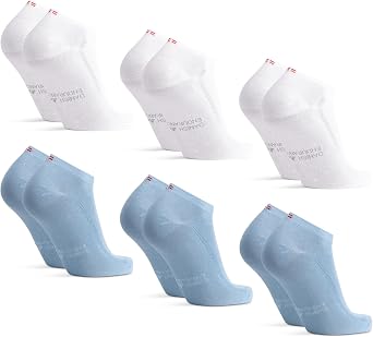 DANISH ENDURANCE Low-Cut Socks, Viscose From Bamboo, Breathable, 6-Pack | Bamboo Viscose Low-Cut Socks, Soft & Breathable with Moisture-Wicking Comfort for Casual Summer Wear, Unisex