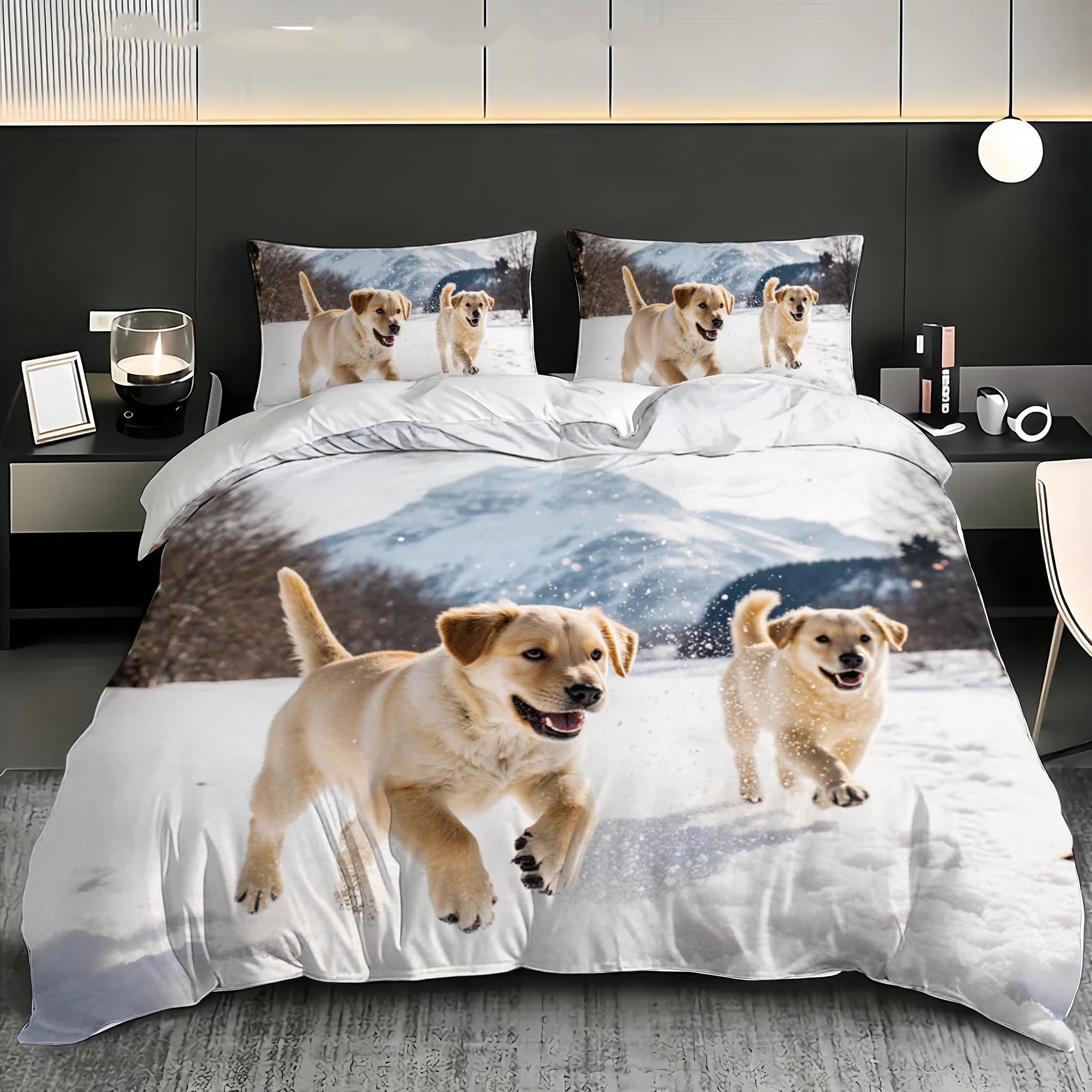 Housse de couette 160x200 fermeture éclair pour lit ado 1 pers