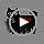 Cat Hair Claw Clips for Women Girls Cute Big Hairpins,Black Cat with Red Fish Splicing Personalised Hair Claw Kawaii Funny Cat Style Medium Clips for Thin Hair, Animal Hair Accessories Gift