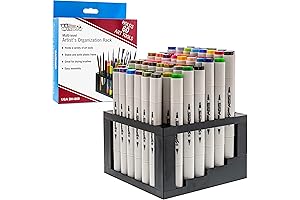 U.S. Art Supply 60 Hole Multi-Level Plastic Organizador De Plumones