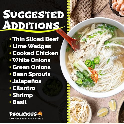 Miniatura 5 de Instant Chicken Pho - Paquete de 4 sopa vietnamita auténticamarca PhoLicious