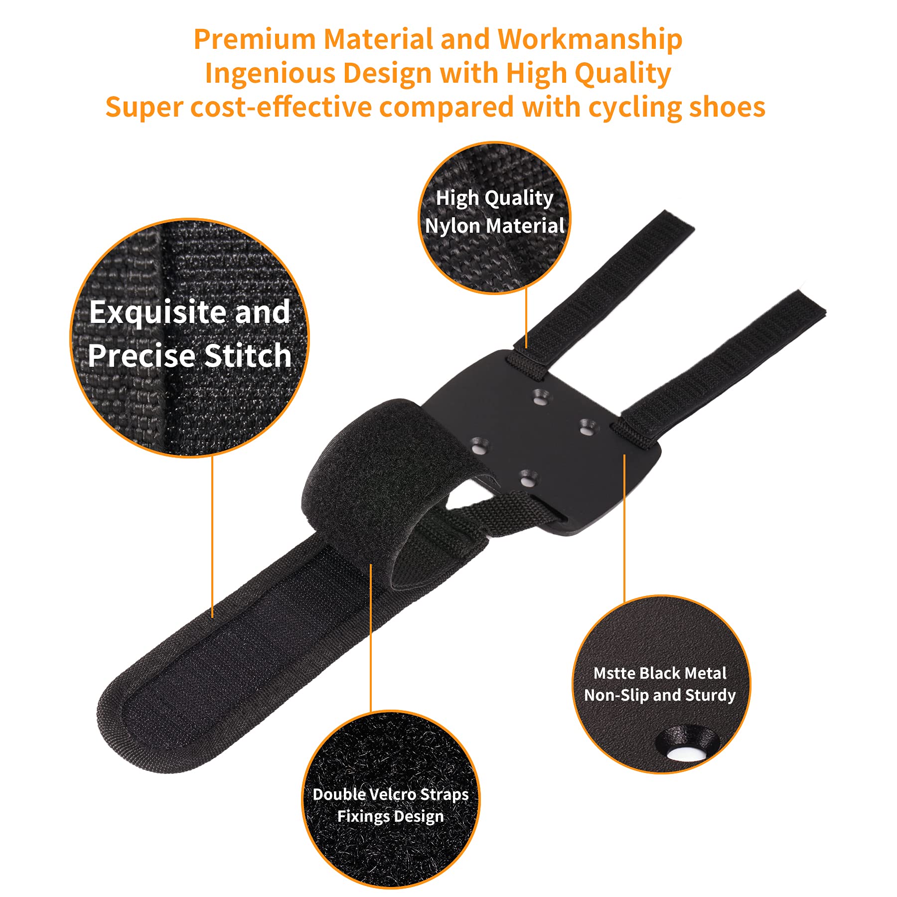 Singker Sangles D'orteils Pour Vélo Peloton - Adaptateurs De Pédales