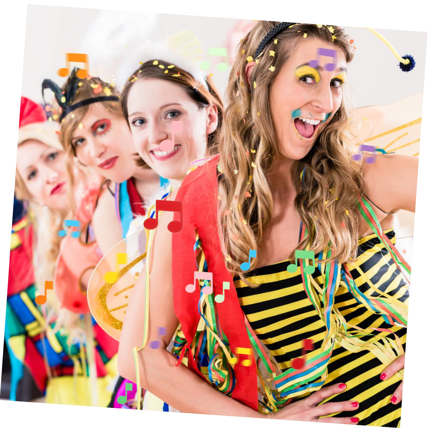 Abaodam 1000stücke Musiknoten Papier Streudeko Bunte Konfetti Für Hochzeiten Partys Und Feiern Für Scrapbooking Und Kreative Bastelprojekte