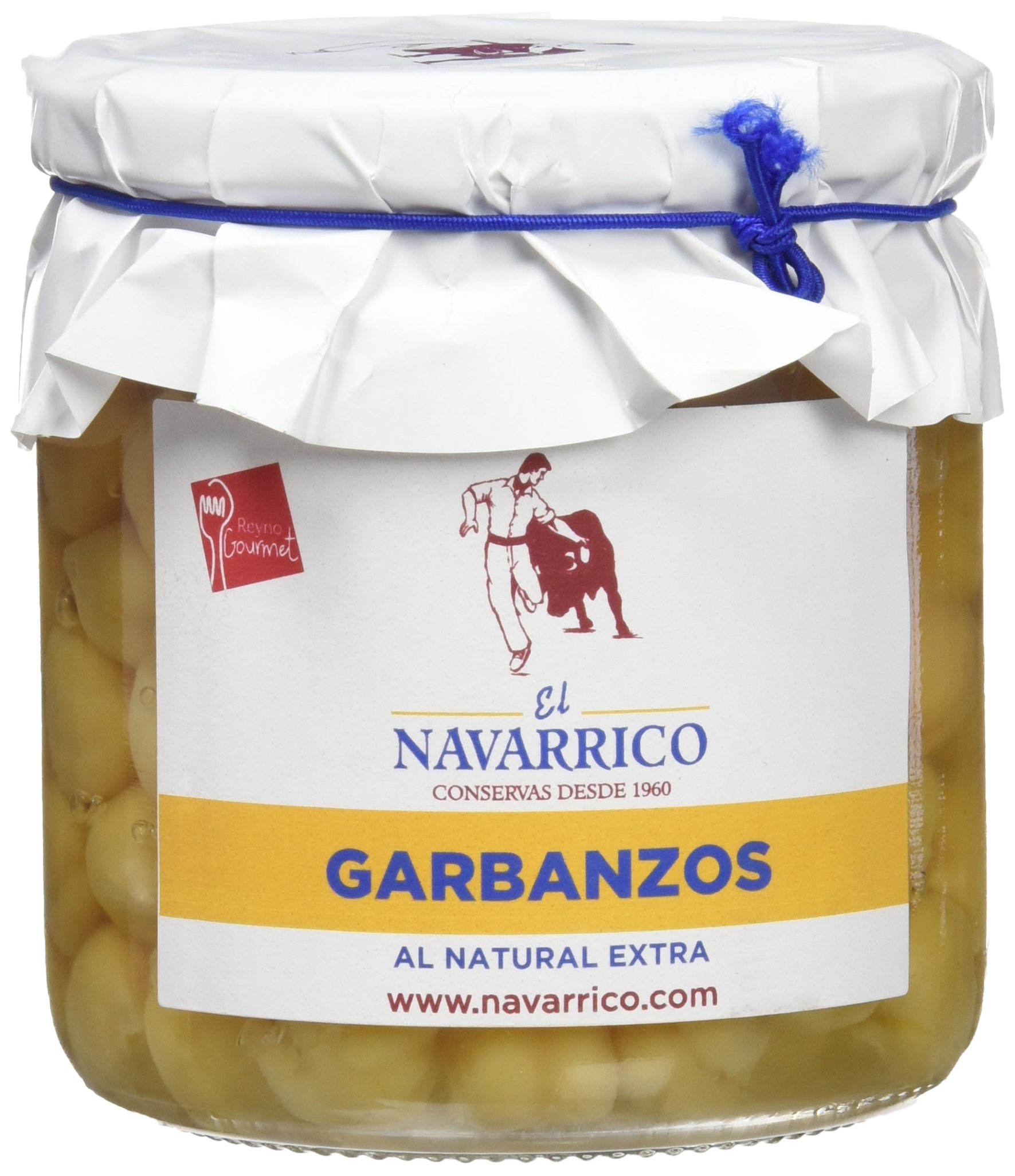 El Navarrico Garbanzo al Natural Extra - Paquete de 3 x 325 gr - Total: 975 gr