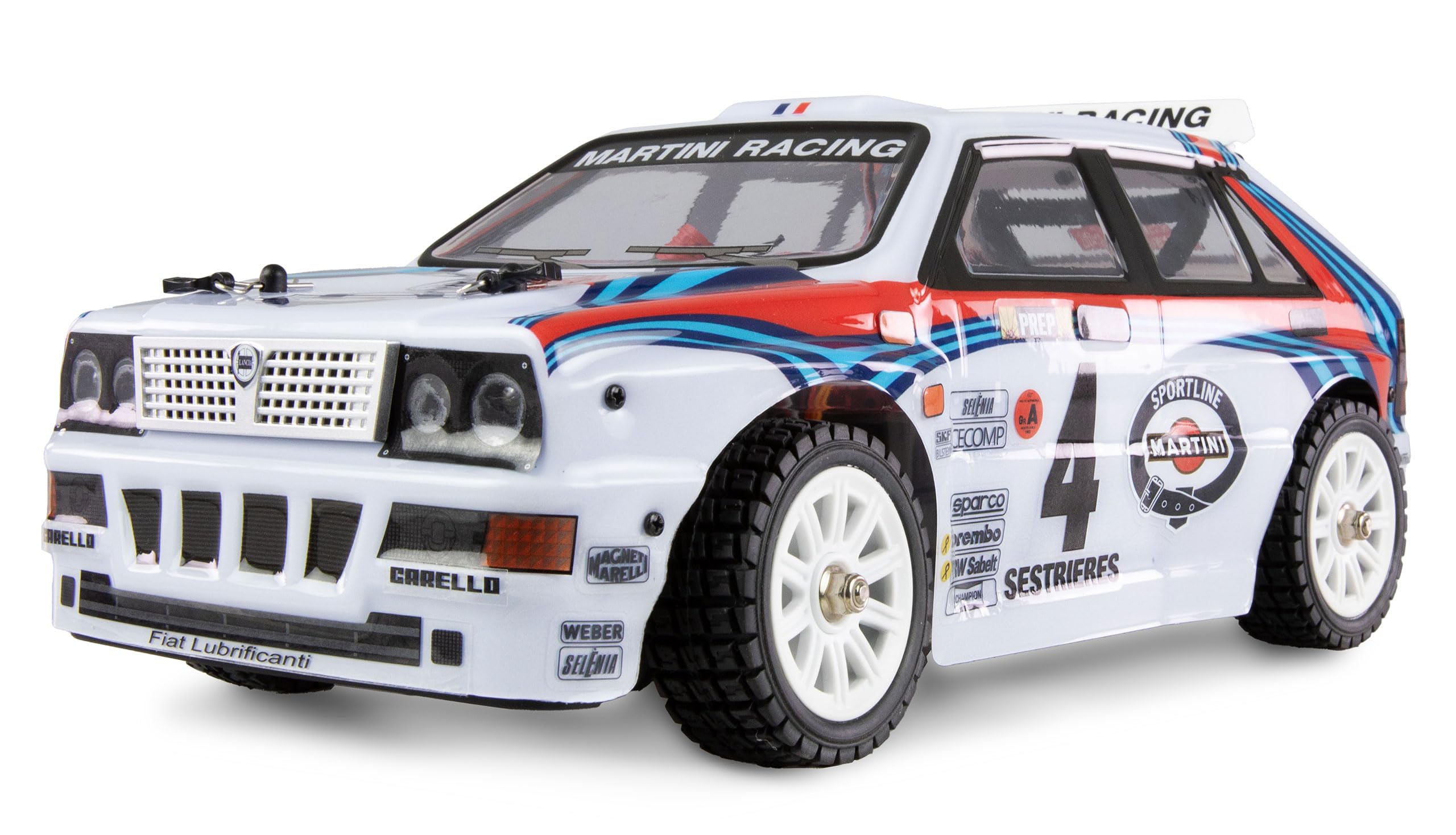 Amewi Hyper Go Lancia Delta HF Integrale Rallye/Drift 4WD RC telecomando 1:14 RTR bianco