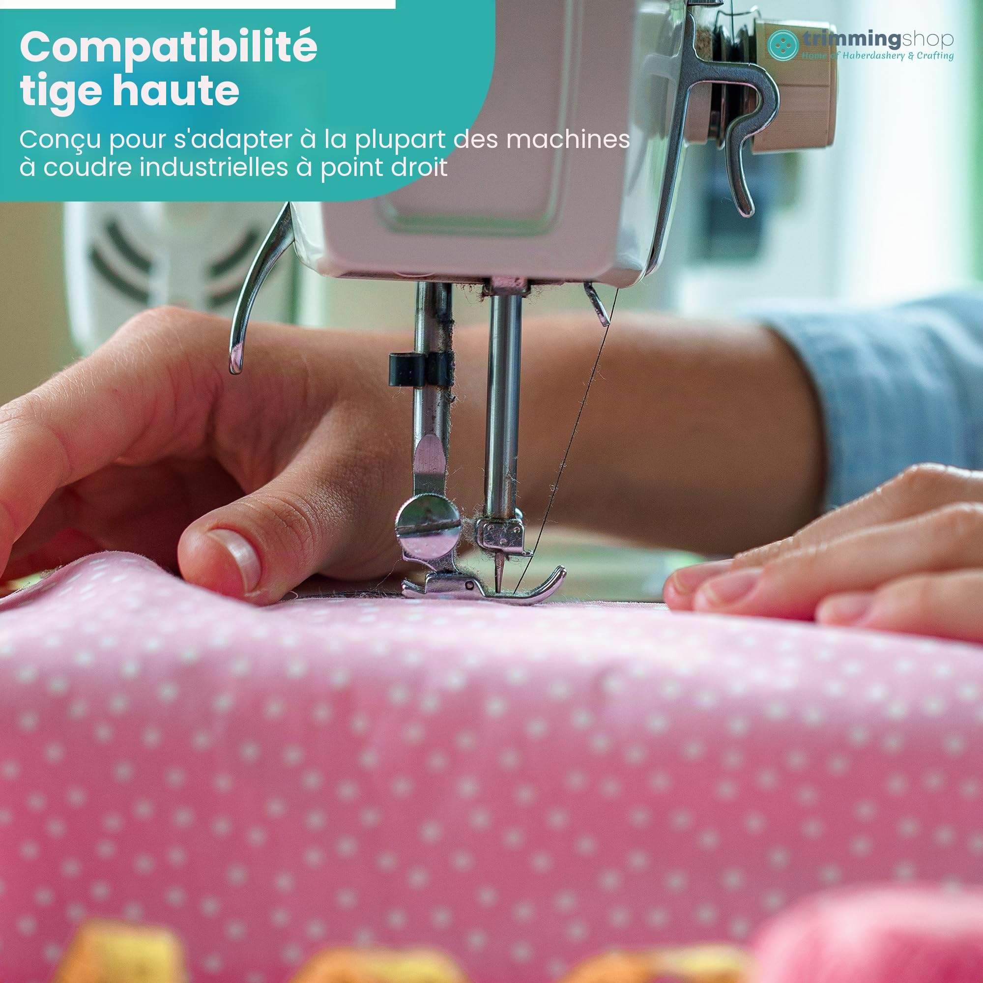 Trimming Shop Susur Pied presseur standard pour machines à coudre industrielles | Coutures droites en acier pour un contrôle précis du tissu, de la couture et de la couture