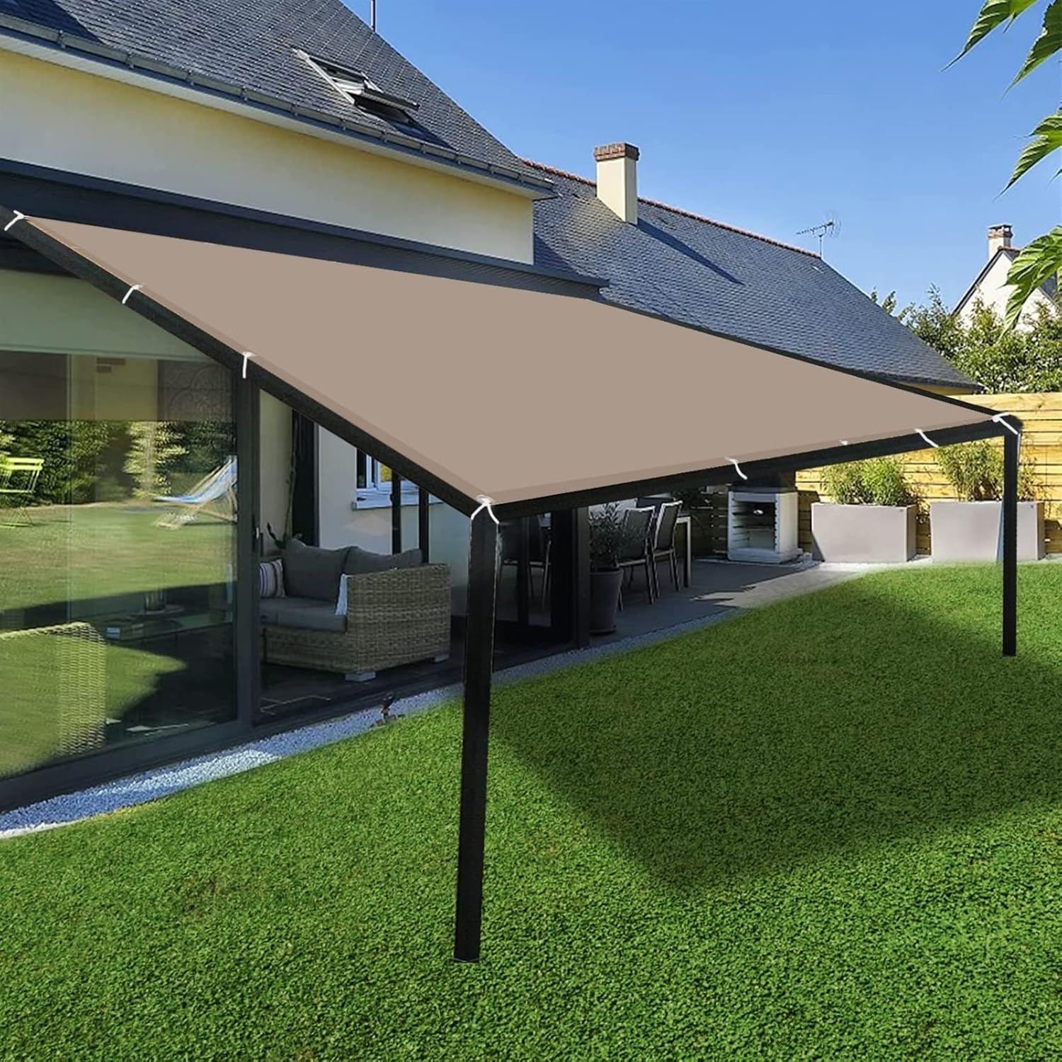 Poles for Sun Shade Sails 1.4x3.2M Sun Protection Patio Sails With Free