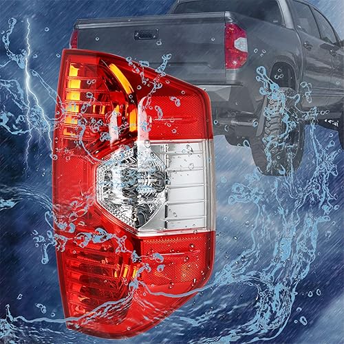 Miniatura 7 de munirater Paquete de 1 lámpara de freno de luz trasera derecha de repuesto para Tundra 2014-2020 lado del pasajero 81550-0C101 TO2801193