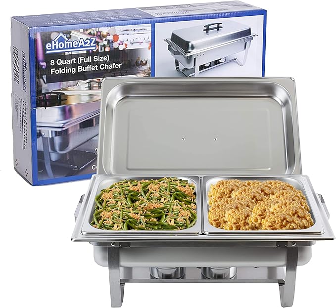 Chafing Dish Buffet Set Chafers 8QT Buffet Servers And Warmers