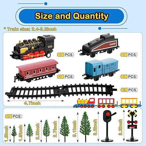 Miniatura 2 de 13 piezas de tren para decoración de tartas, tren, suministros de fiesta de cumpleaños, mini tren, tren, luces de tráfico, decoración de pastel para