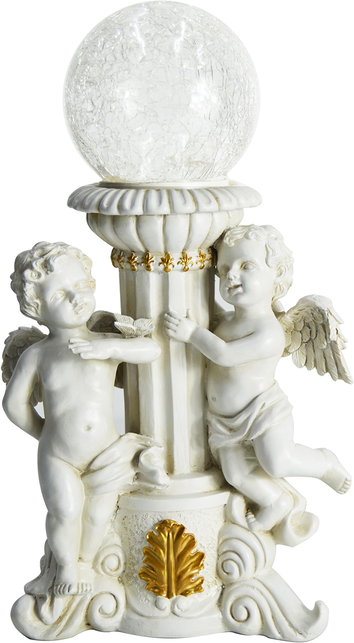 Solar Garden Statues with Color Changing Light Angels Figurine Decoration Outdoor Decor Lights