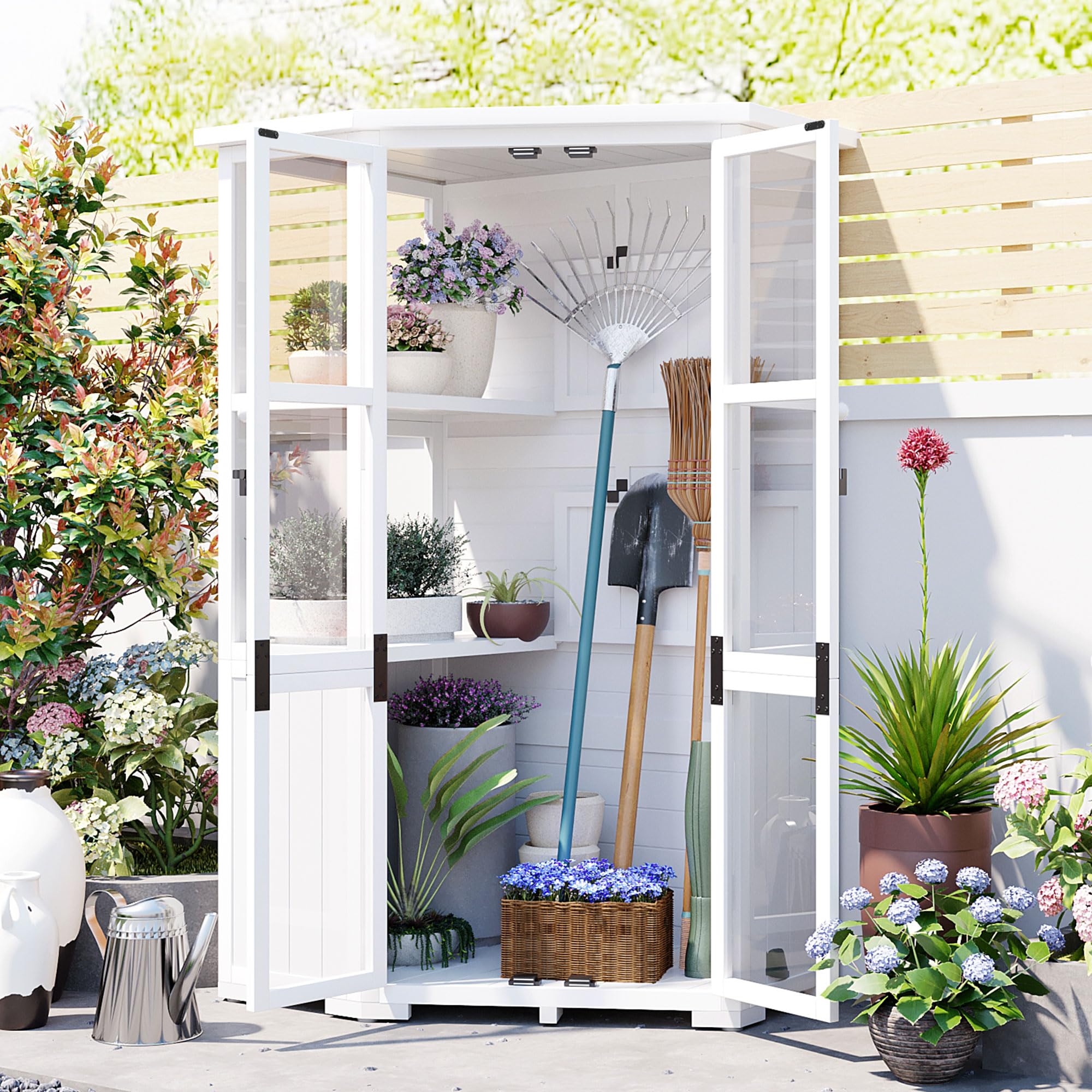 Amazon.com : 63'' Wooden Greenhouse Cold Frame, Glass Plant