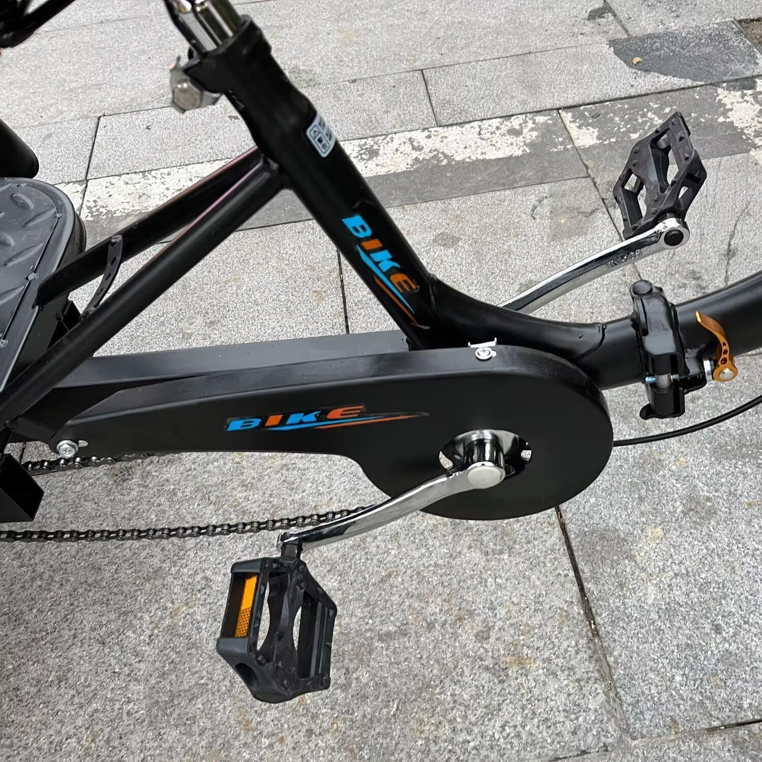 Elderly Rickshaw Tricycles,Adult Cruiser Trike,Ride-On Tricycles with Pedals,Double Cdrive,Dual Brakes,Folding 3 Wheels Bicycle,Tandem Trike with Back Seat,Shock Absorb Front Fork