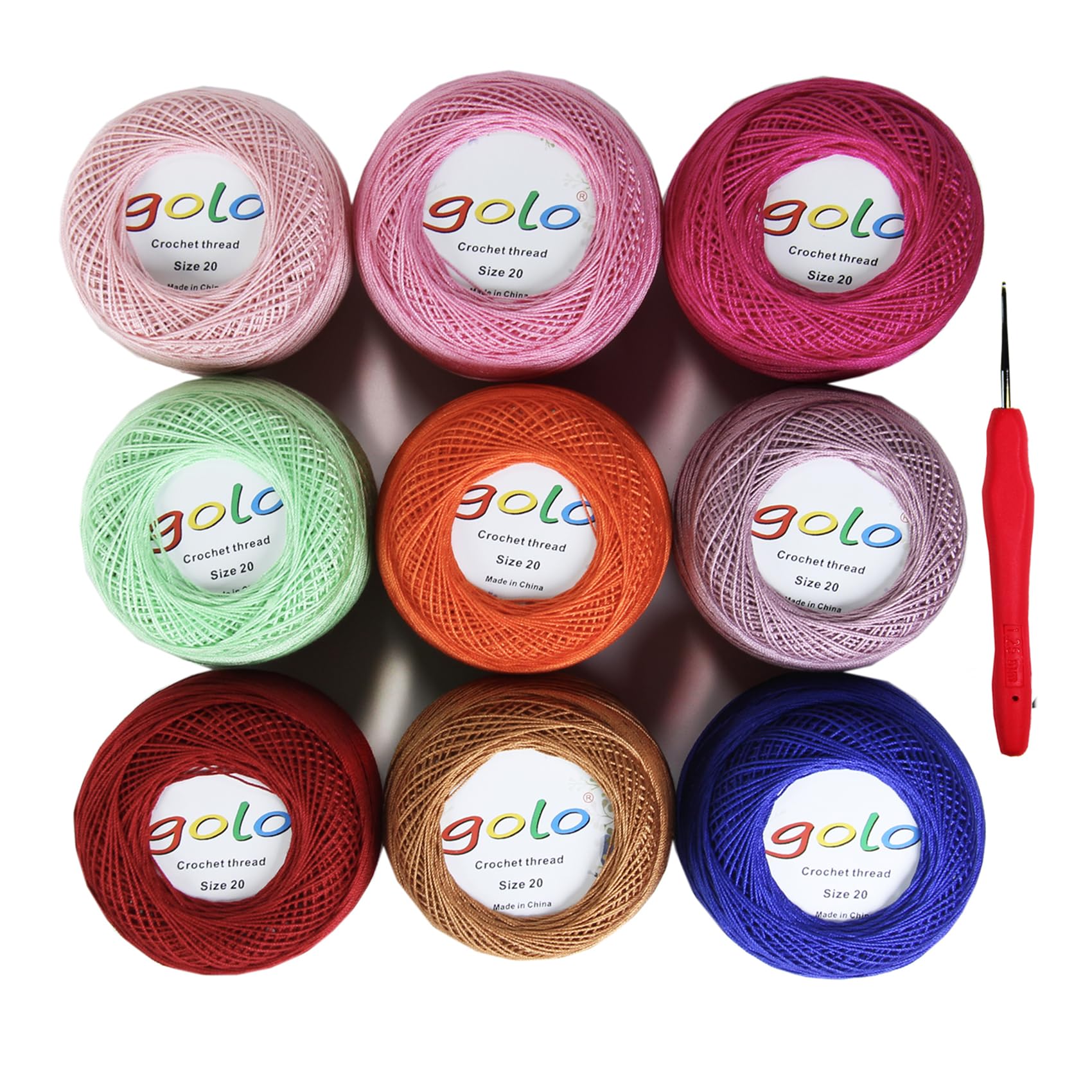 golo Crochet Thread Yarn for Hand Knitting Size 20