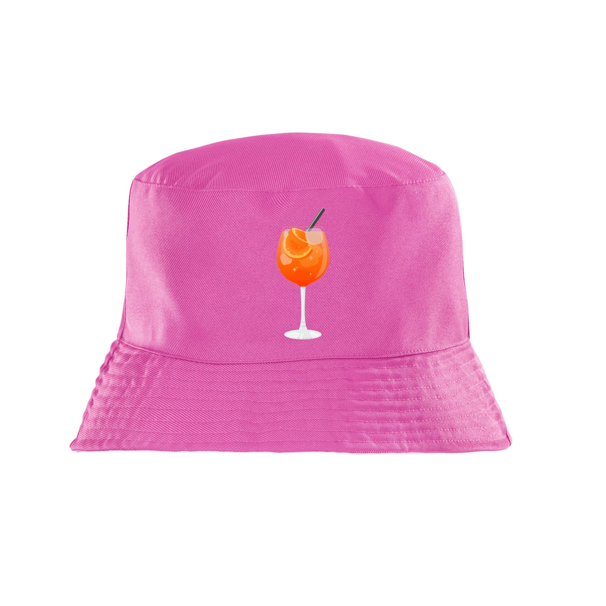 New Spirit Original Orange aperol Spritz Cocktail Summer Drink Adults Bucket hat, Novelty Hats Humerous Iconic Funny Fun Joke Pun Silly Trendy