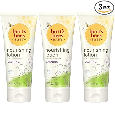 Burt's Bees Baby Nourishing Lotion, Calming, 6 Oz - Pack of 3