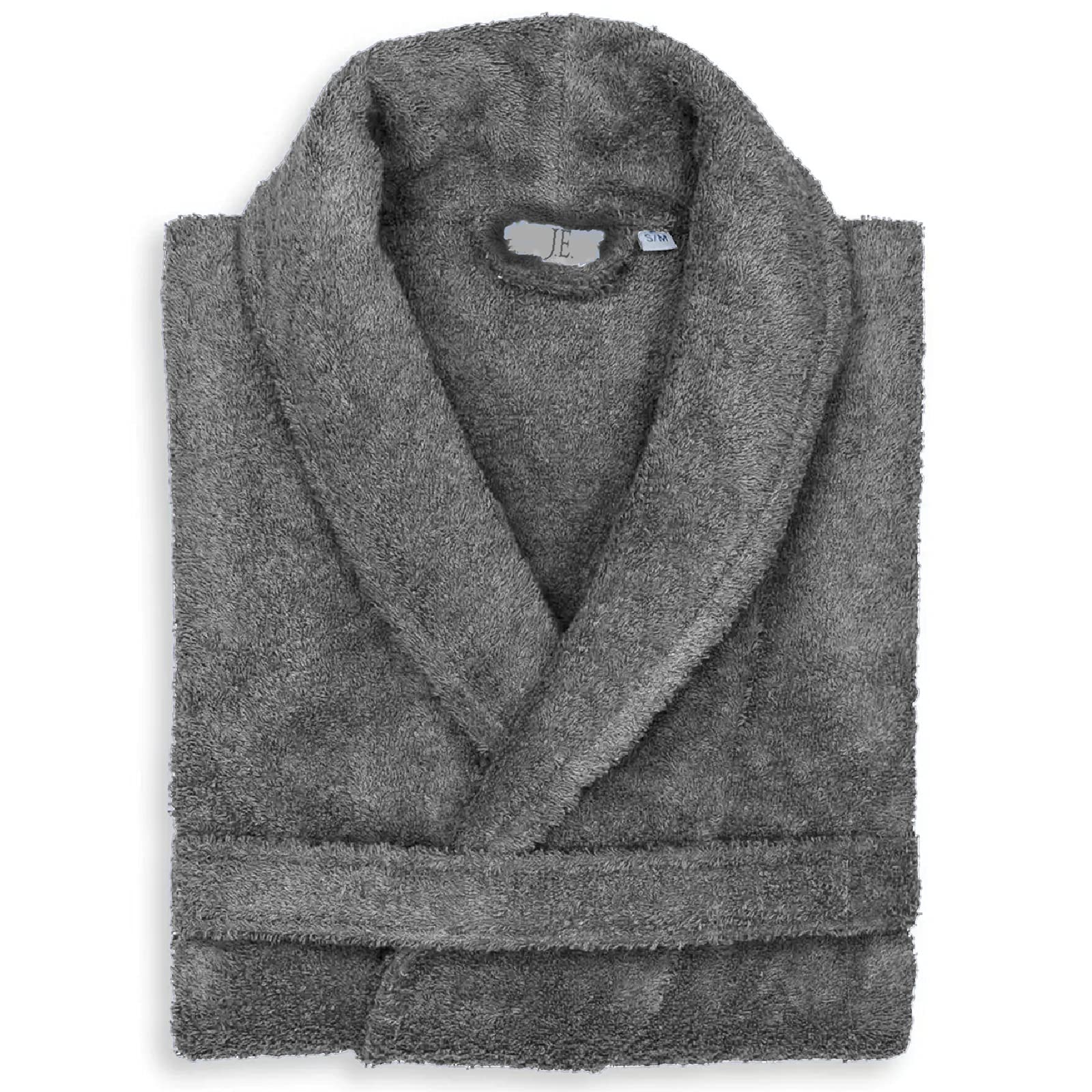 Mens Ladies Unisex Egyptian Cotton Terry Towelling Shawl Collar And Hooded Bathrobe — view 15