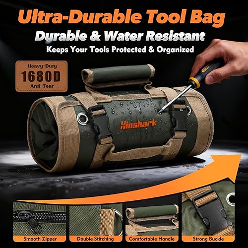 Miniatura 5 de Regalos para el día de San Valentín para él, bolsa de herramientas enrollable, regalos de San Valentín para hombres, papá, marido, él, novio,