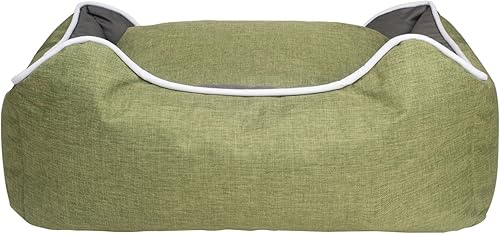 Miniatura 7 de long rich Happycare Textiles - Cama rectangular para mascotas HCT-TX1-SAGE-S, salvia a gris