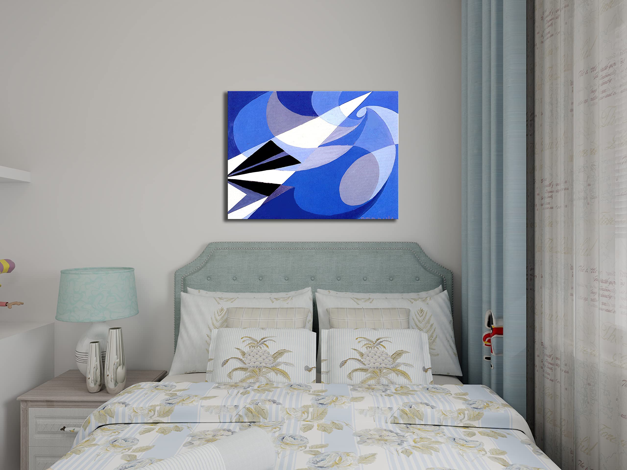 Toile Art Futurisme Giacomo Balla – Futur 1923 – Impression Giclée 70×90 Cm Sans Cadre – Décoration Murale Moderne